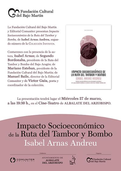 Presentación del libro "Impacto socioeconómico de la Ruta del Tambor y Bombo", de Isabel Arnas